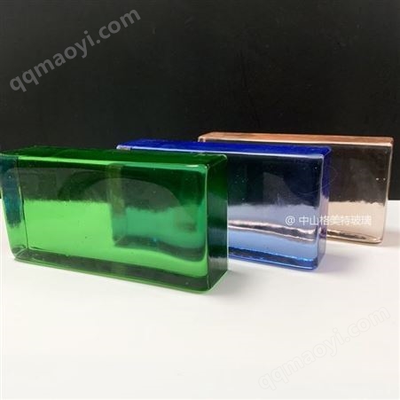 實心玻璃磚 采光透明水晶墻磚定制 氣泡磨砂熱熔磚